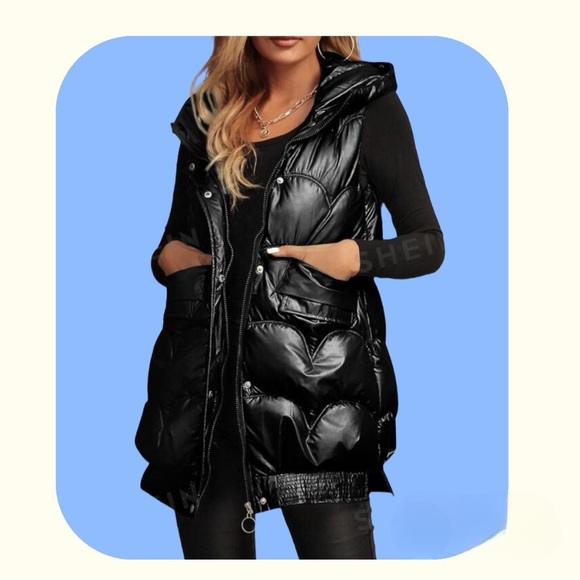 💕 NWOT Sleeveless & Hooded PufferJacket 💕 - Picture 7 of 11